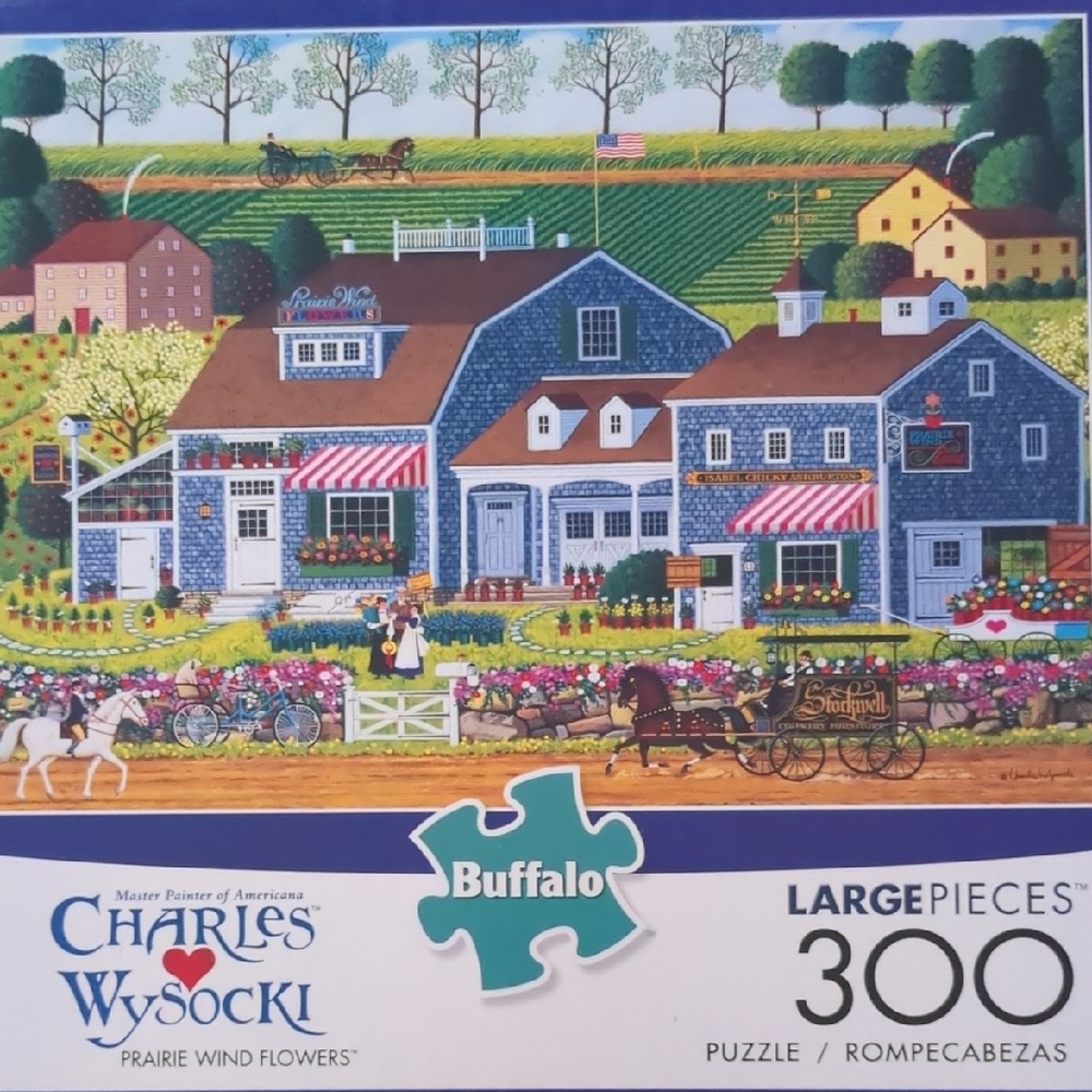 Buffalo David Bitton Green and Blue Puzzle Game